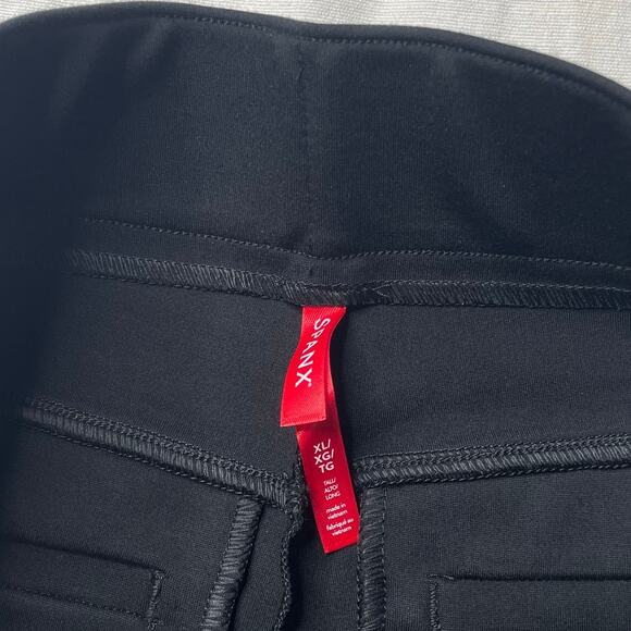 Spanx Perfect Fit Ponte Flare Pants Black Size XL Women's High Rise Stretch - Picture 6 of 6